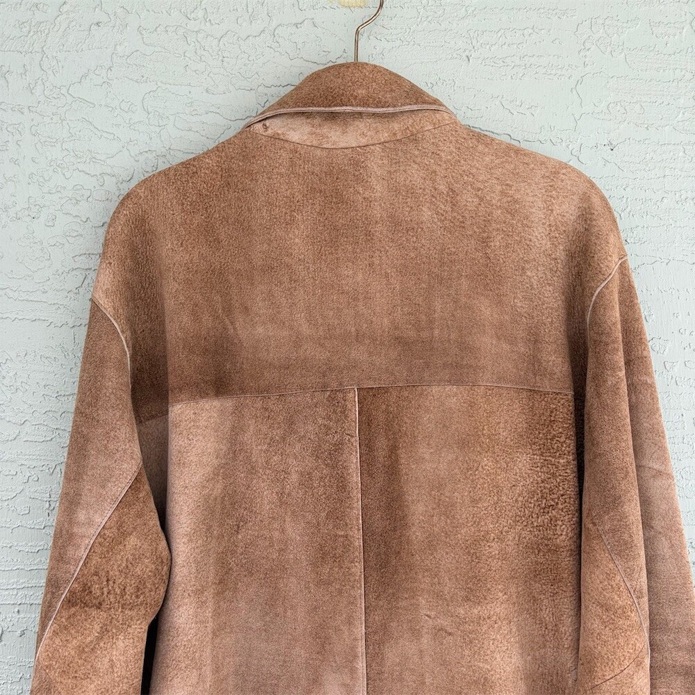 Andrew Marc New York Jacket Men's Size M Brown Button Front Lined Pockets - Picture 3 of 11